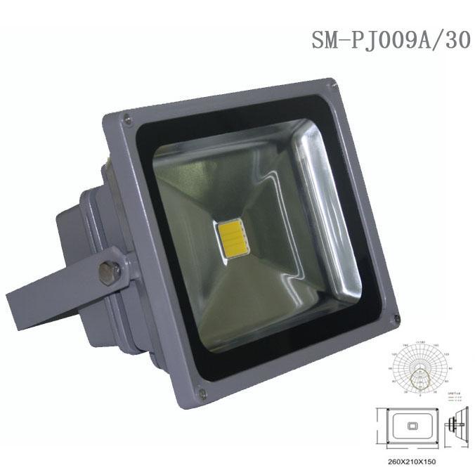 30瓦燧明LED集成180度可調(diào)投光燈