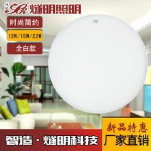 燧明LED吸頂燈LED室內(nèi)家居吊燈廚衛(wèi)燈12W15W22W時(shí)尚簡約吸頂燈